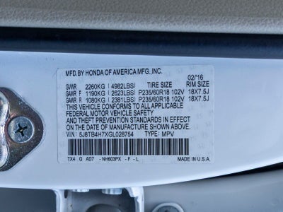 2016 Acura RDX Base AWD w/Advance Package