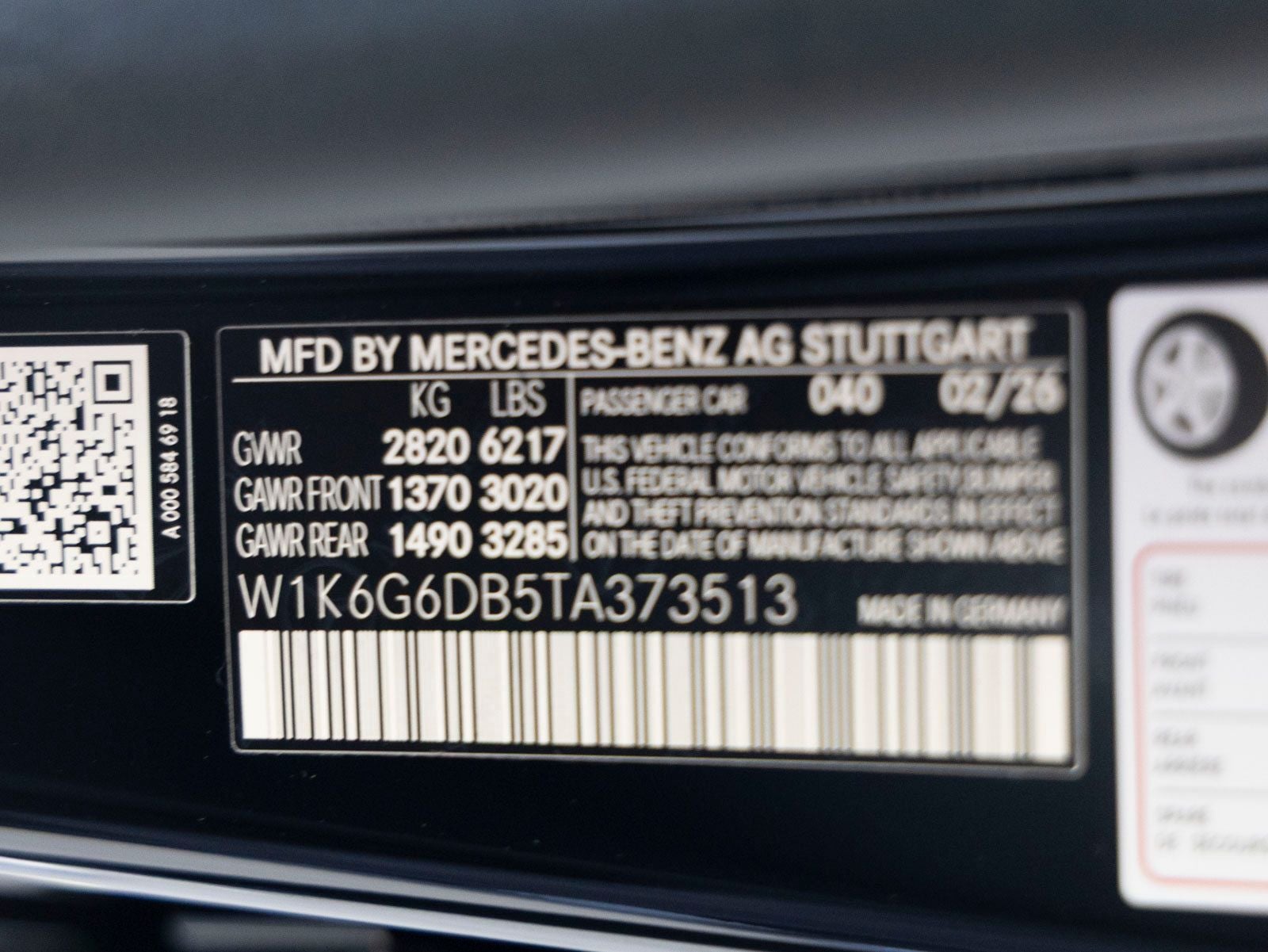 2026 Mercedes-Benz S-Class S 500 4MATIC®
