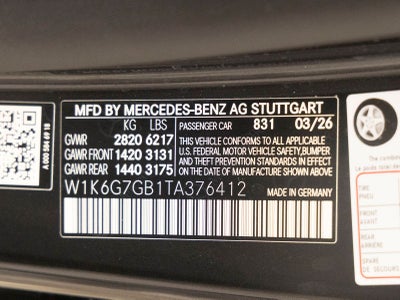 2026 Mercedes-Benz S-Class S 580 4MATIC®