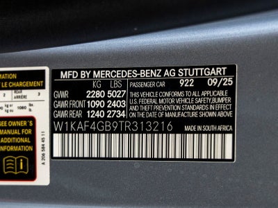 2026 Mercedes-Benz C-Class C 300