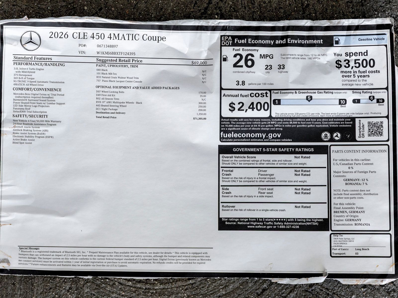 2026 Mercedes-Benz CLE CLE 450 4MATIC®