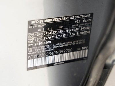 2024 Mercedes-Benz EQB 250+ Base