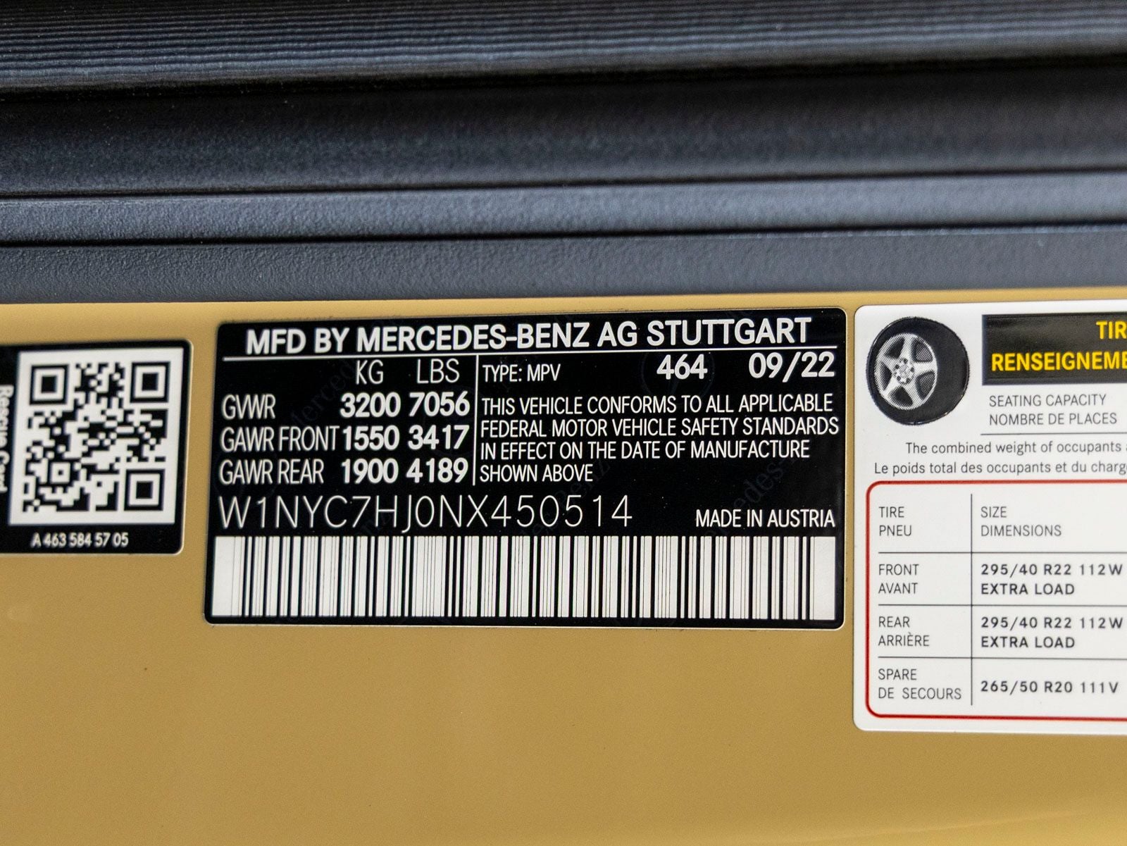 2022 Mercedes-Benz G-Class G 63 AMG® 4MATIC®