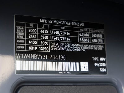 2026 Mercedes-Benz Sprinter 2500 Cargo 144 WB 4MATIC®