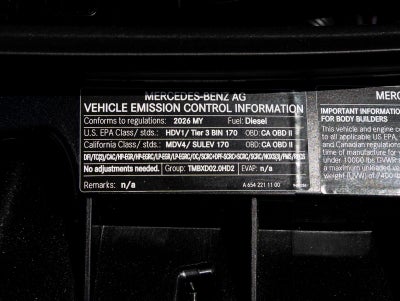2026 Mercedes-Benz Sprinter 2500 Cargo 170 WB High Roof