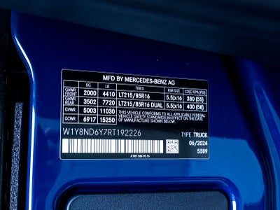 2024 Mercedes-Benz Sprinter 3500 Cargo 170 WB High Roof