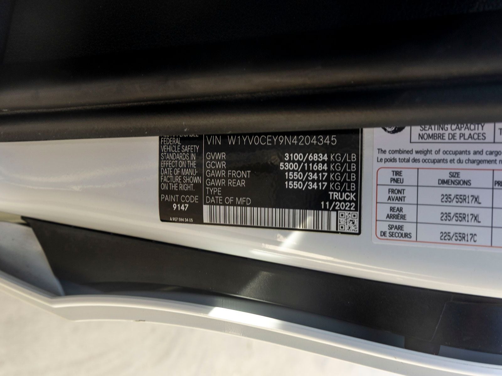 2022 Mercedes-Benz Metris Cargo