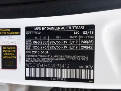 2018 Mercedes-Benz GLC GLC 300