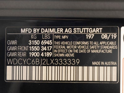 2020 Mercedes-Benz G-Class G 550 4MATIC®