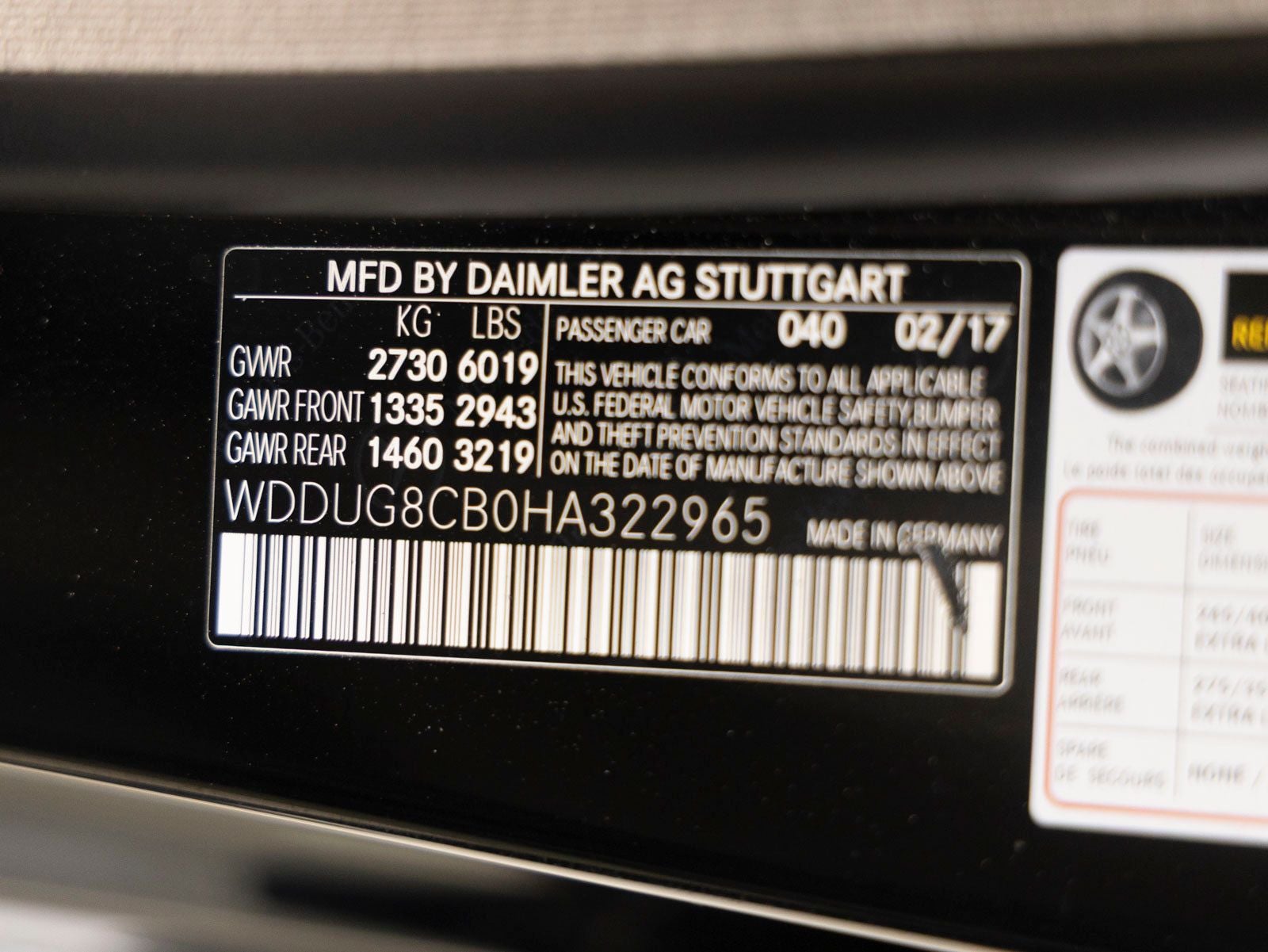 2017 Mercedes-Benz S-Class S 550
