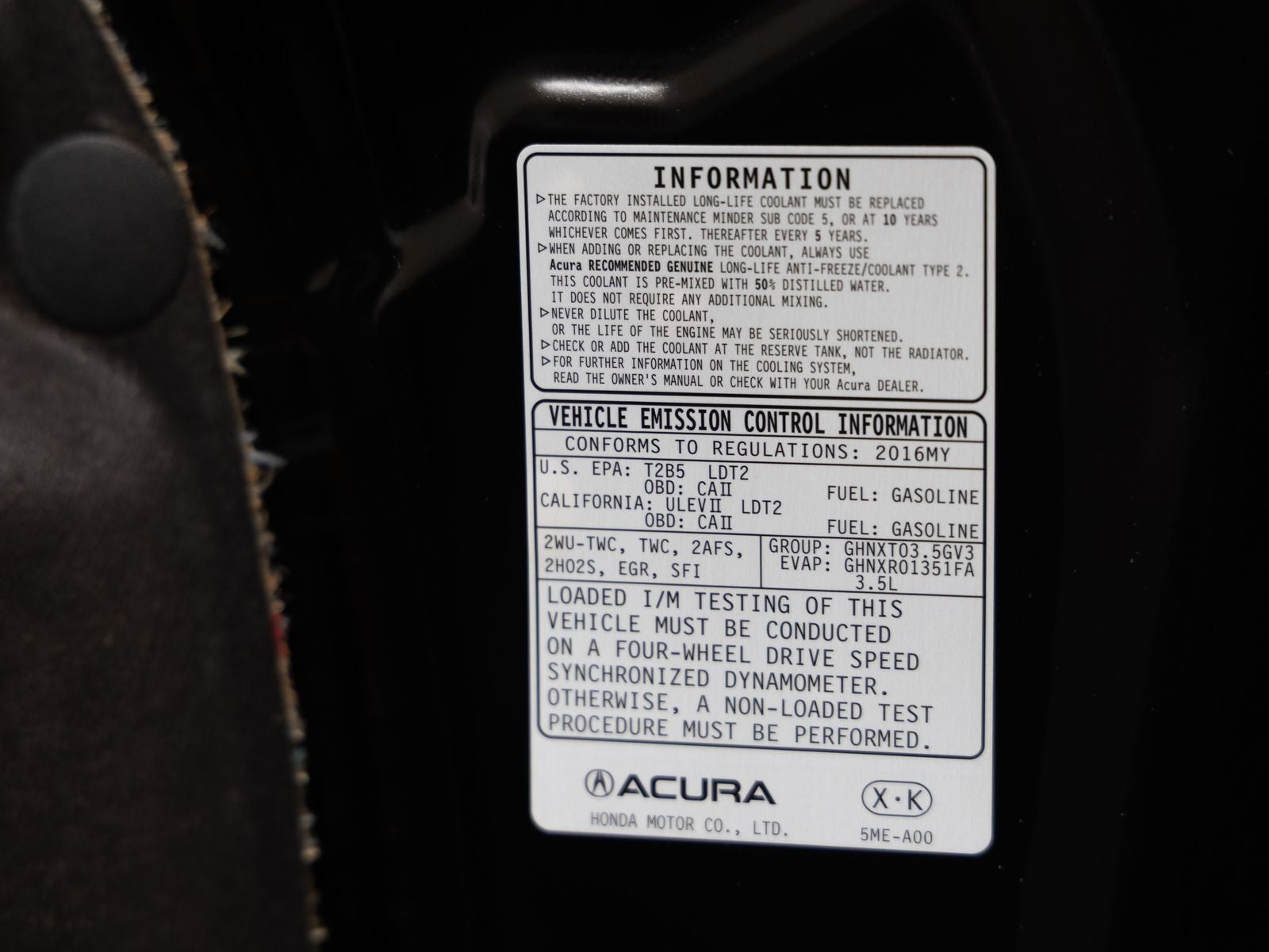 2016 Acura RDX Base AWD w/Advance Package