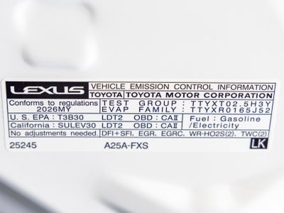 2026 Lexus RX 450h+ Luxury