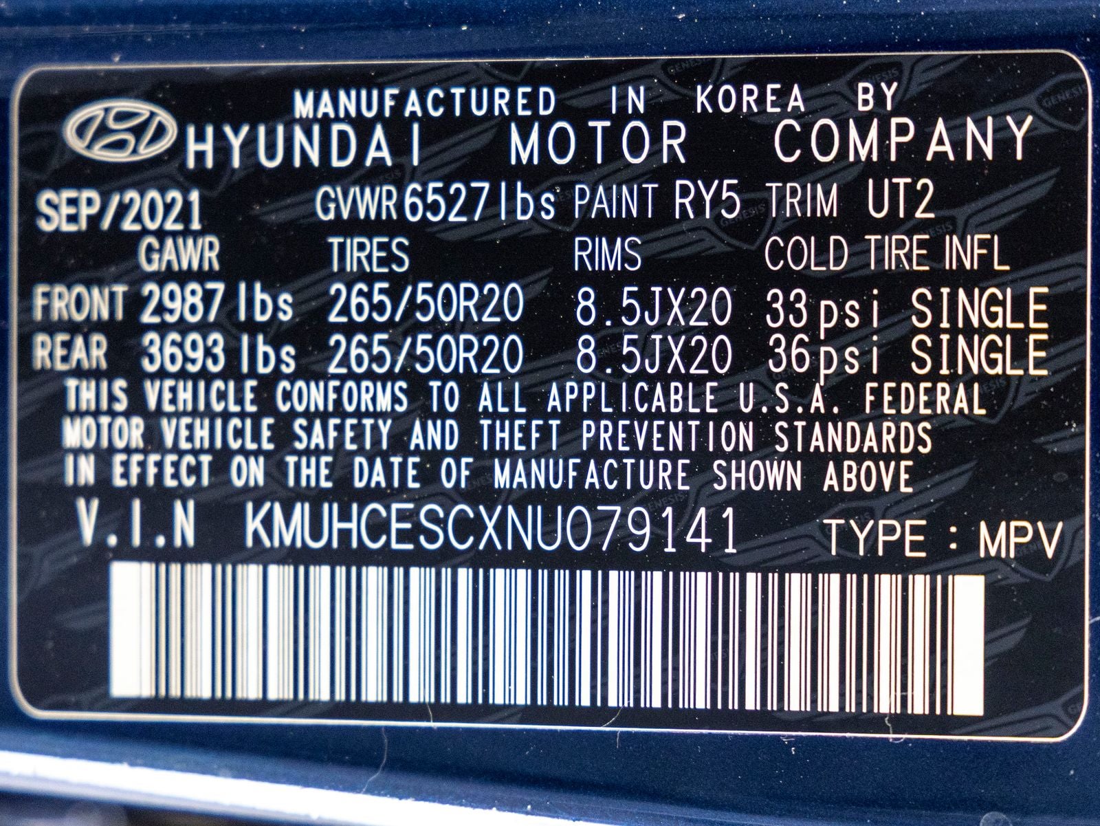 2022 Genesis GV80 3.5T Advanced +