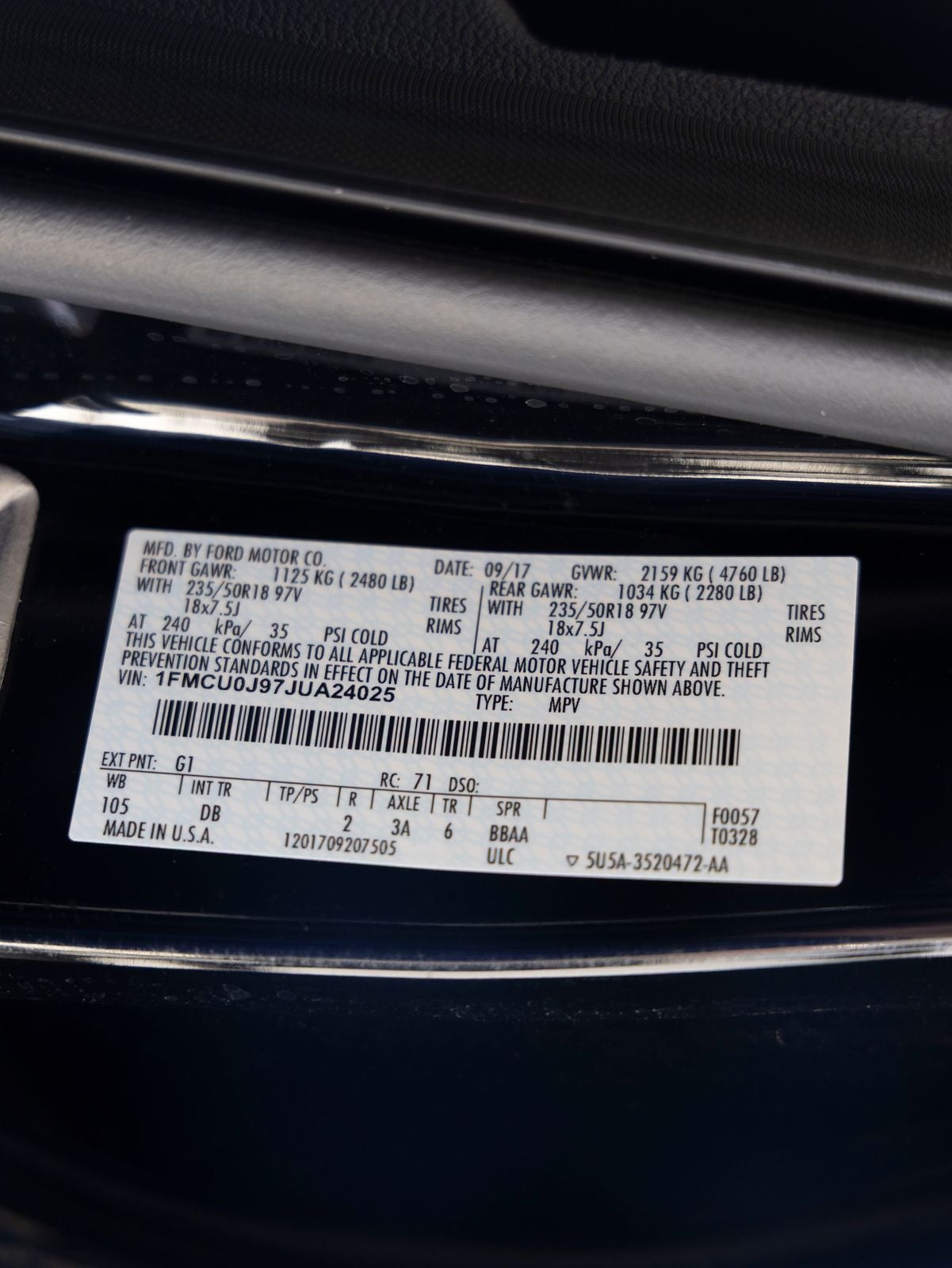 2018 Ford Escape Titanium