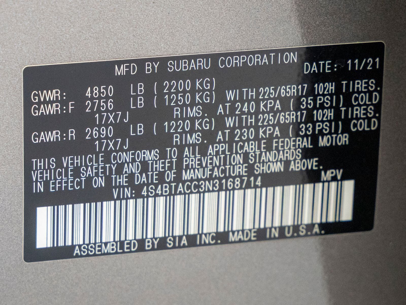 2022 Subaru Outback Premium