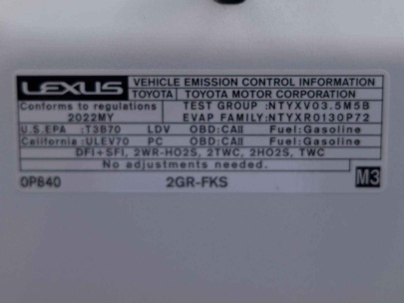 2022 Lexus ES 350 Luxury