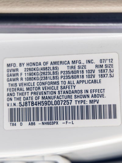 2013 Acura RDX Technology Package w/Technology Package
