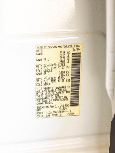 2017 Nissan Murano Platinum