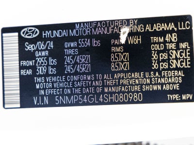 2025 Hyundai Santa Fe Calligraphy