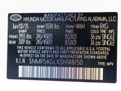 2025 Hyundai Santa Fe Calligraphy