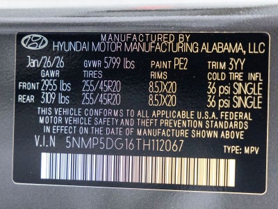 2026 Hyundai Santa Fe Hybrid Calligraphy