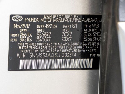 2020 Hyundai Santa Fe SEL