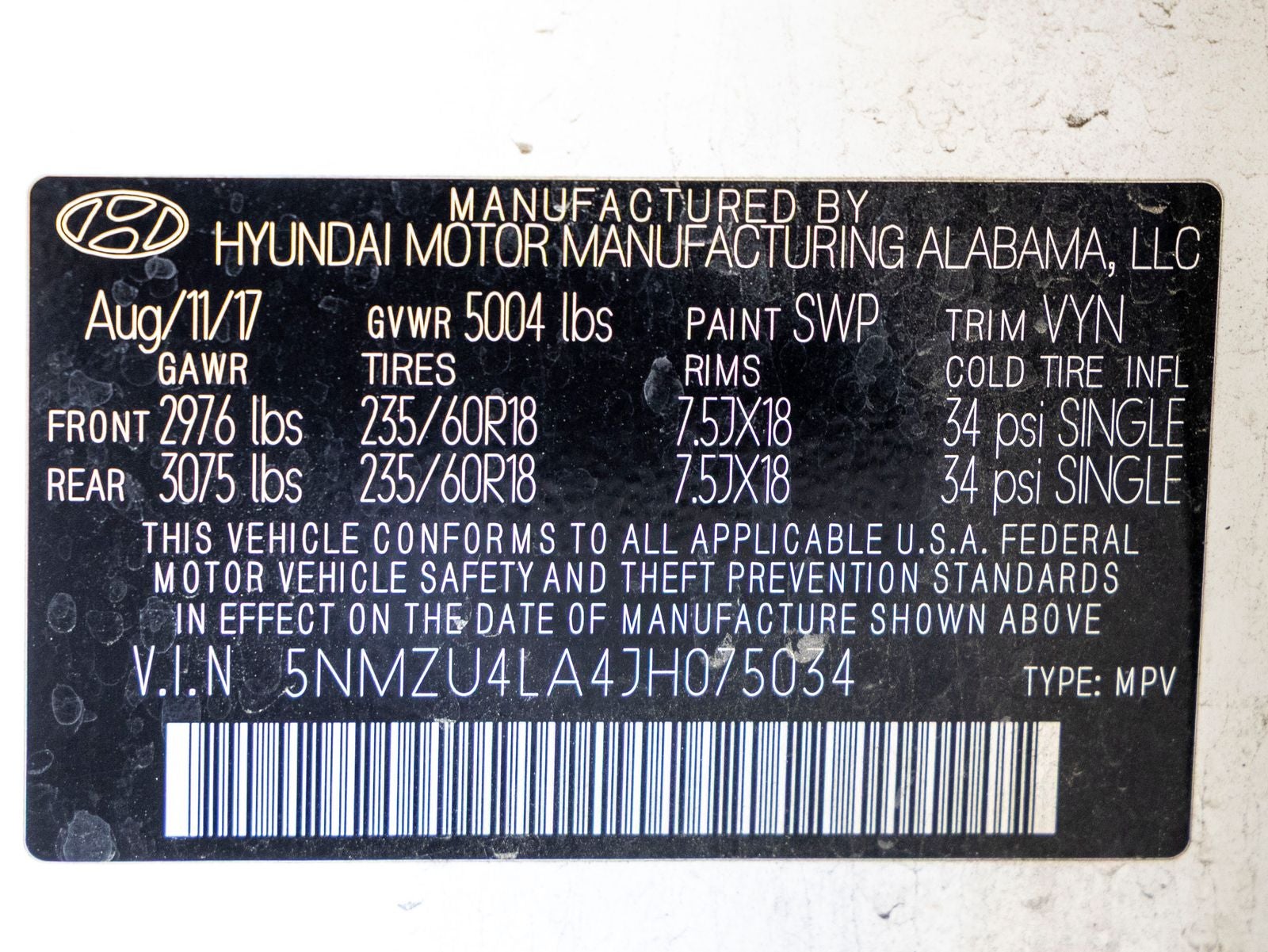 2018 Hyundai Santa Fe Sport 2.0T