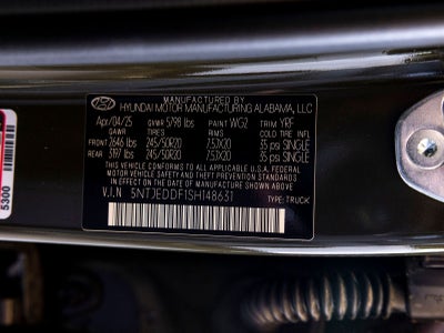 2025 Hyundai Santa Cruz Limited