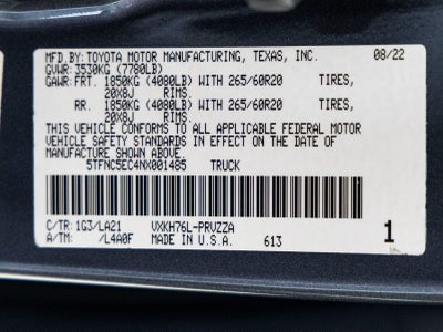 2022 Toyota Tundra Hybrid Platinum