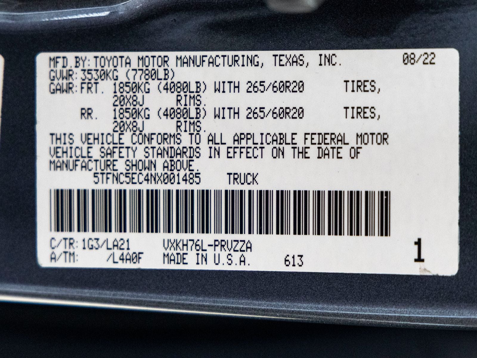 2022 Toyota Tundra Hybrid Platinum