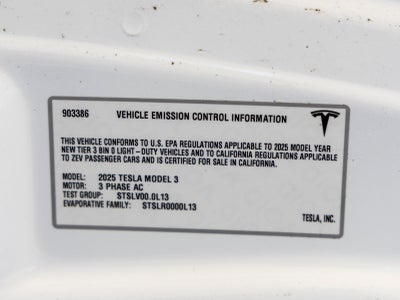 2025 Tesla Model 3 Long Range