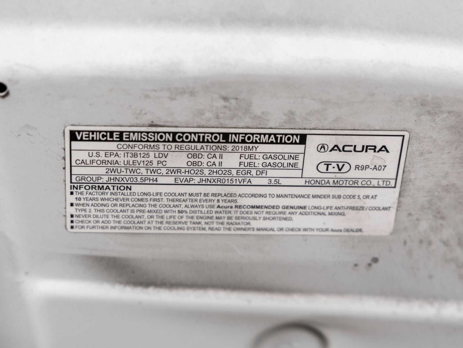 2018 Acura RLX Base