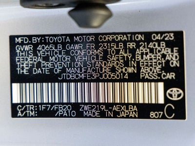 2023 Toyota Corolla Hybrid LE
