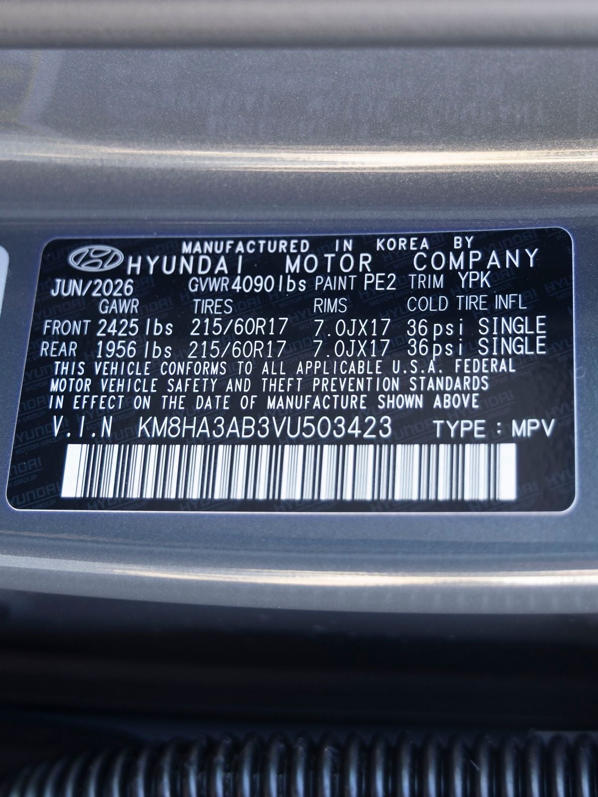 2027 Hyundai Kona SE