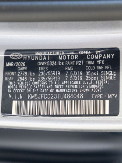 2026 Hyundai Tucson Plug-In Hybrid Limited