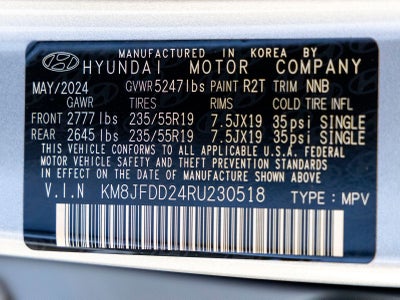 2024 Hyundai Tucson Plug-In Hybrid Limited