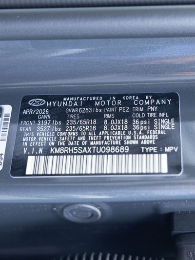 2026 Hyundai Palisade Hybrid Blue SEL Premium 7 Passenger
