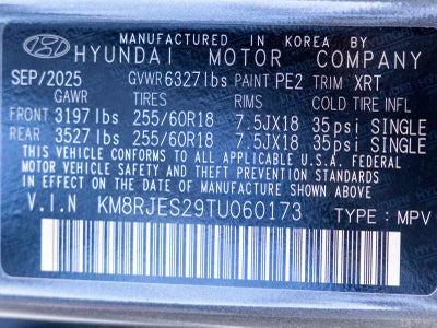 2026 Hyundai Palisade XRT Pro