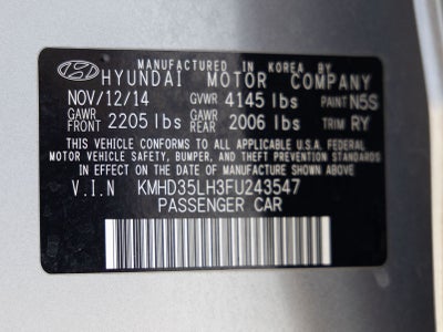 2015 Hyundai Elantra GT Base