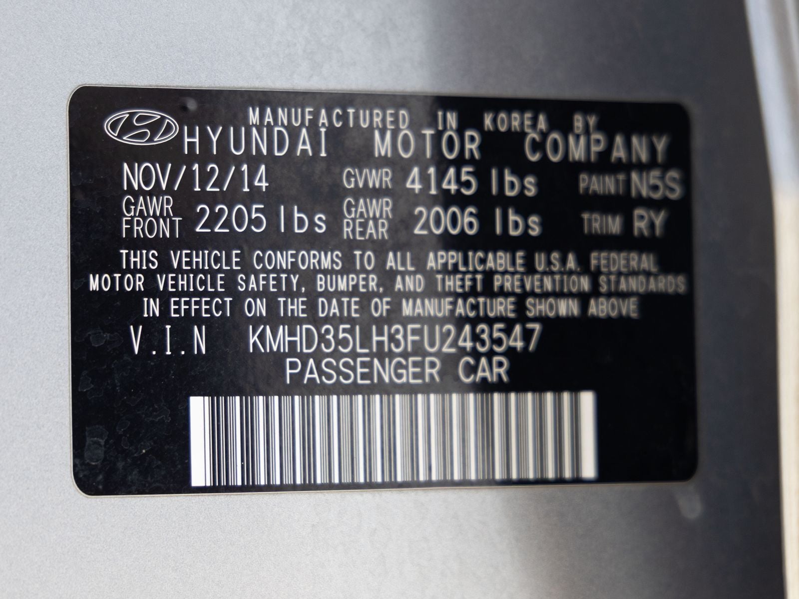 2015 Hyundai Elantra GT Base