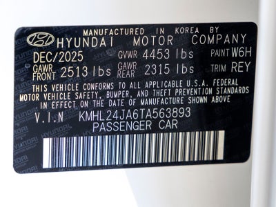 2026 Hyundai Sonata SE