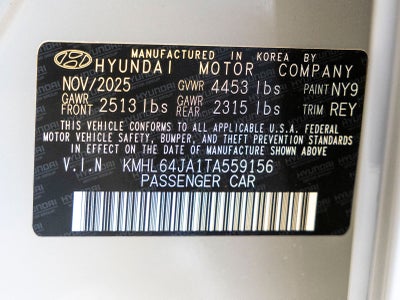 2026 Hyundai Sonata SEL Sport