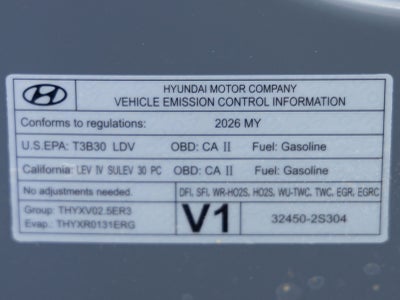 2026 Hyundai Sonata SEL Sport