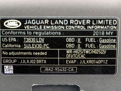 2018 Land Rover Range Rover Velar S