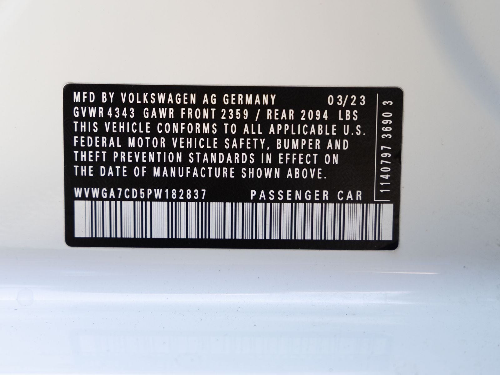 2023 Volkswagen Golf GTI 2.0T S