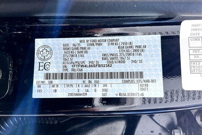 2025 Ford F-150 Tremor