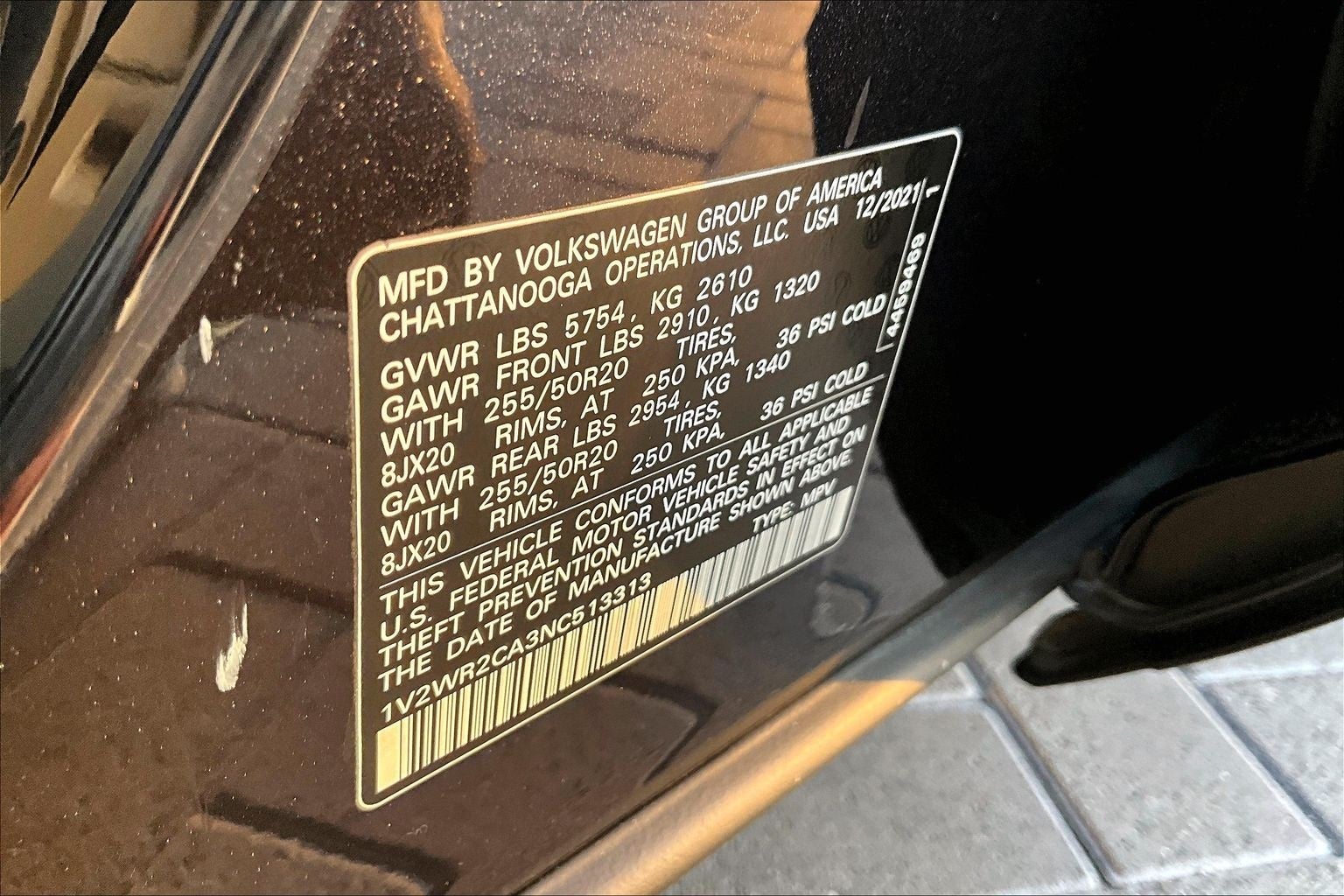 2022 Volkswagen Atlas 3.6L V6 SE w/Technology