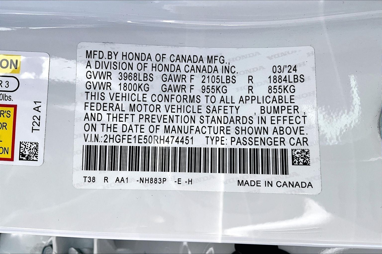 2024 Honda Civic Si Base