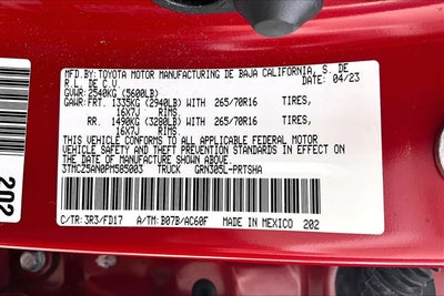 2023 Toyota Tacoma SR V6