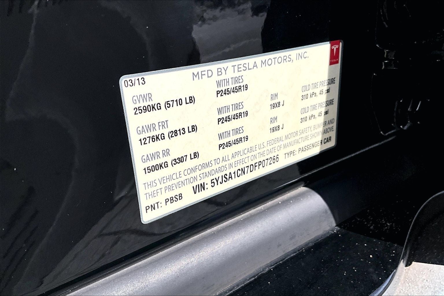 2013 Tesla Model S Base